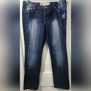 Y2K Vintage Enyce Women's Dark Blue Straight Leg Jeans size 15